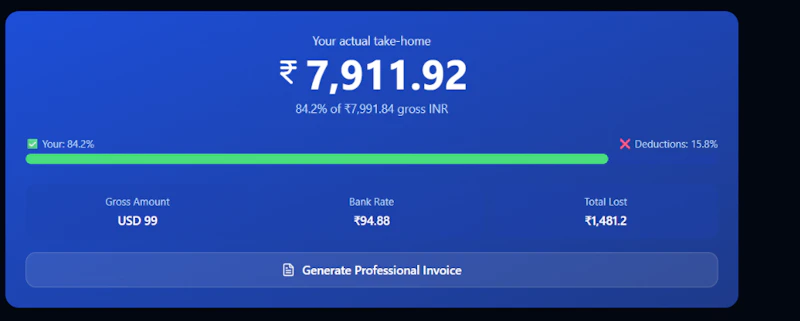 FreelanceCalc India screenshot 2