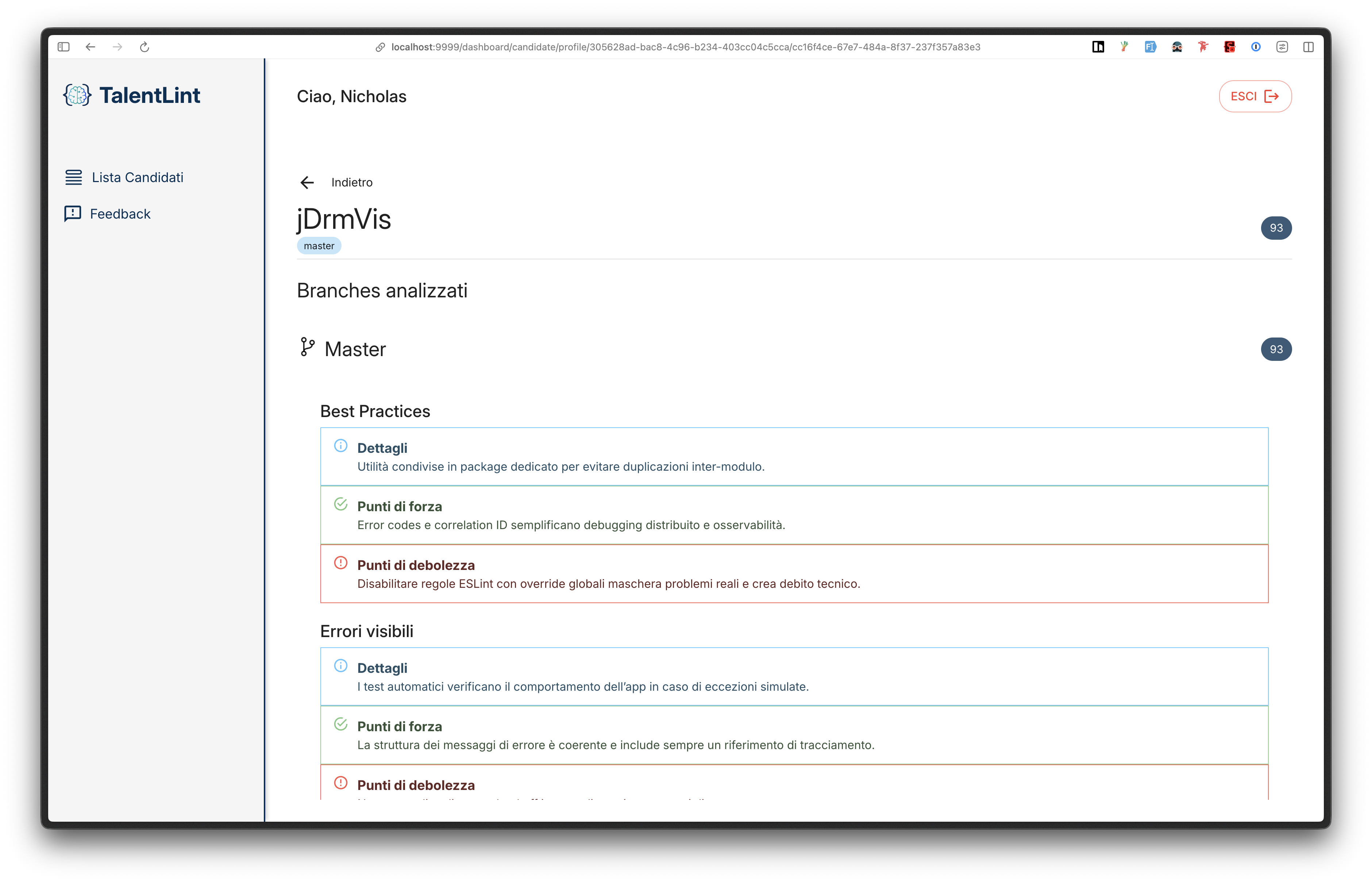 Talentlint - Smart dev evaluation tool gallery image