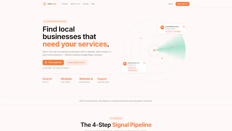 FindLeadly screenshot 1