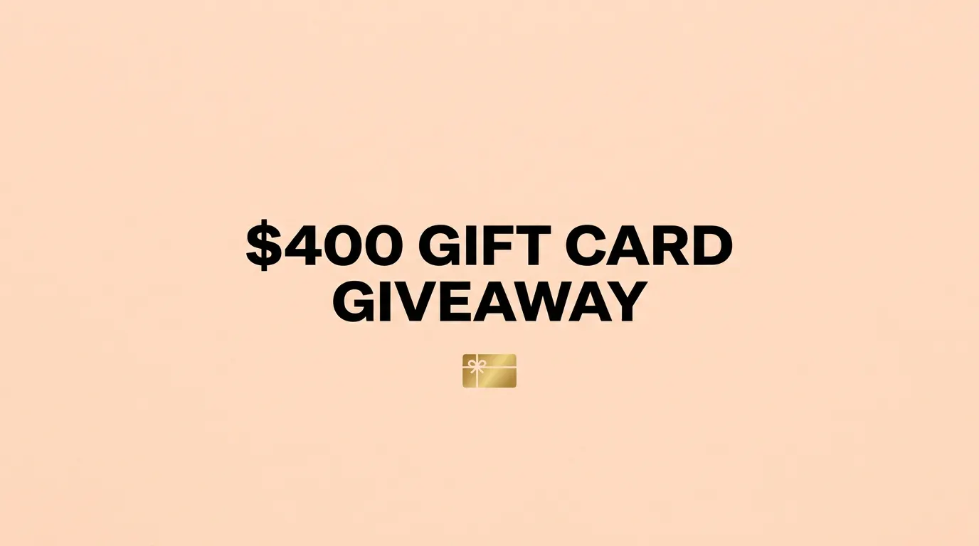 One Winner, $400 Gift Card: Enter Free gallery image