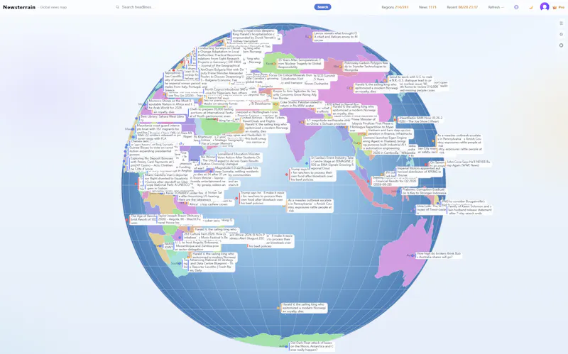 Newsterrain · A New way to see the world screenshot 4