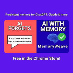 Memoryweave - Memoria persistente per Chatgpt & Claude, privato locale media 2