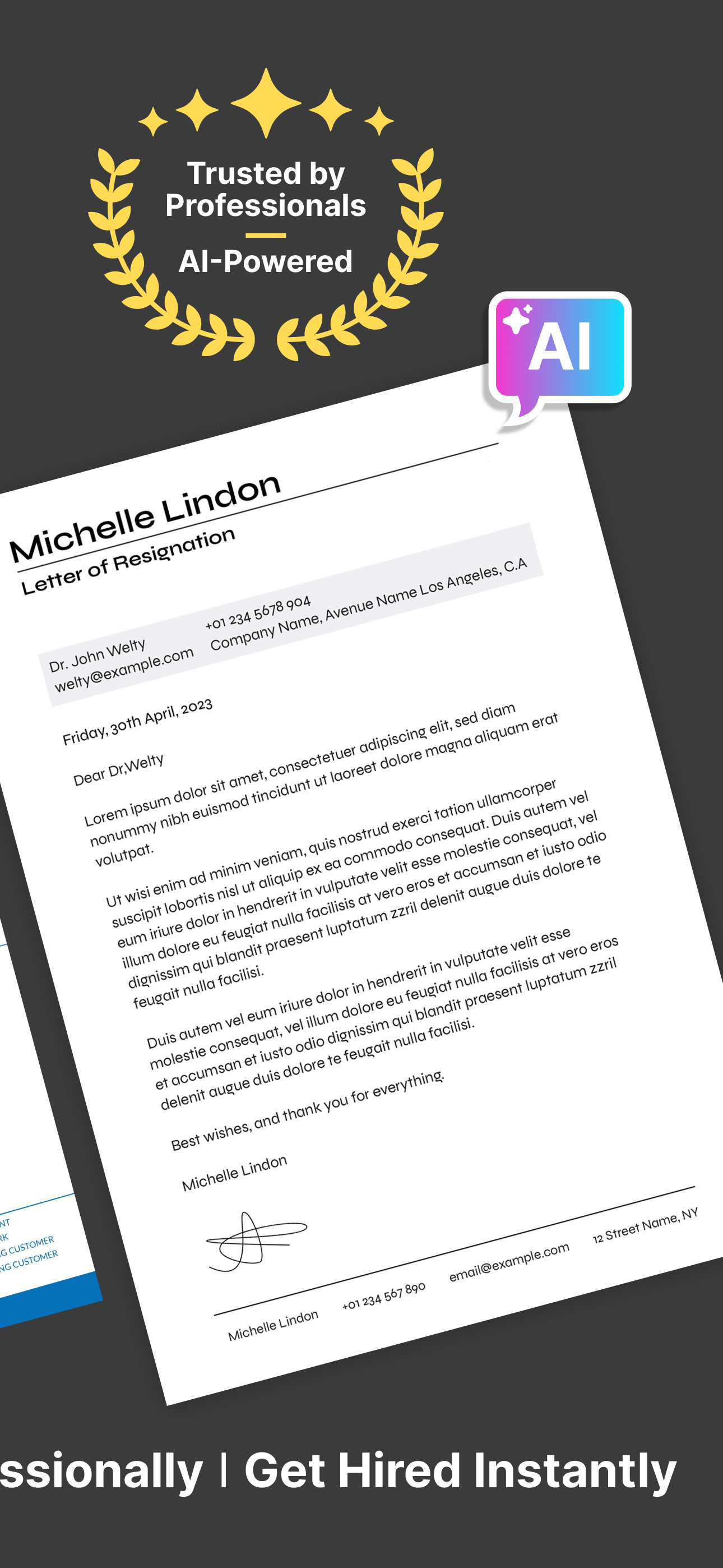 AI Cover Letter & Resume Maker gallery image