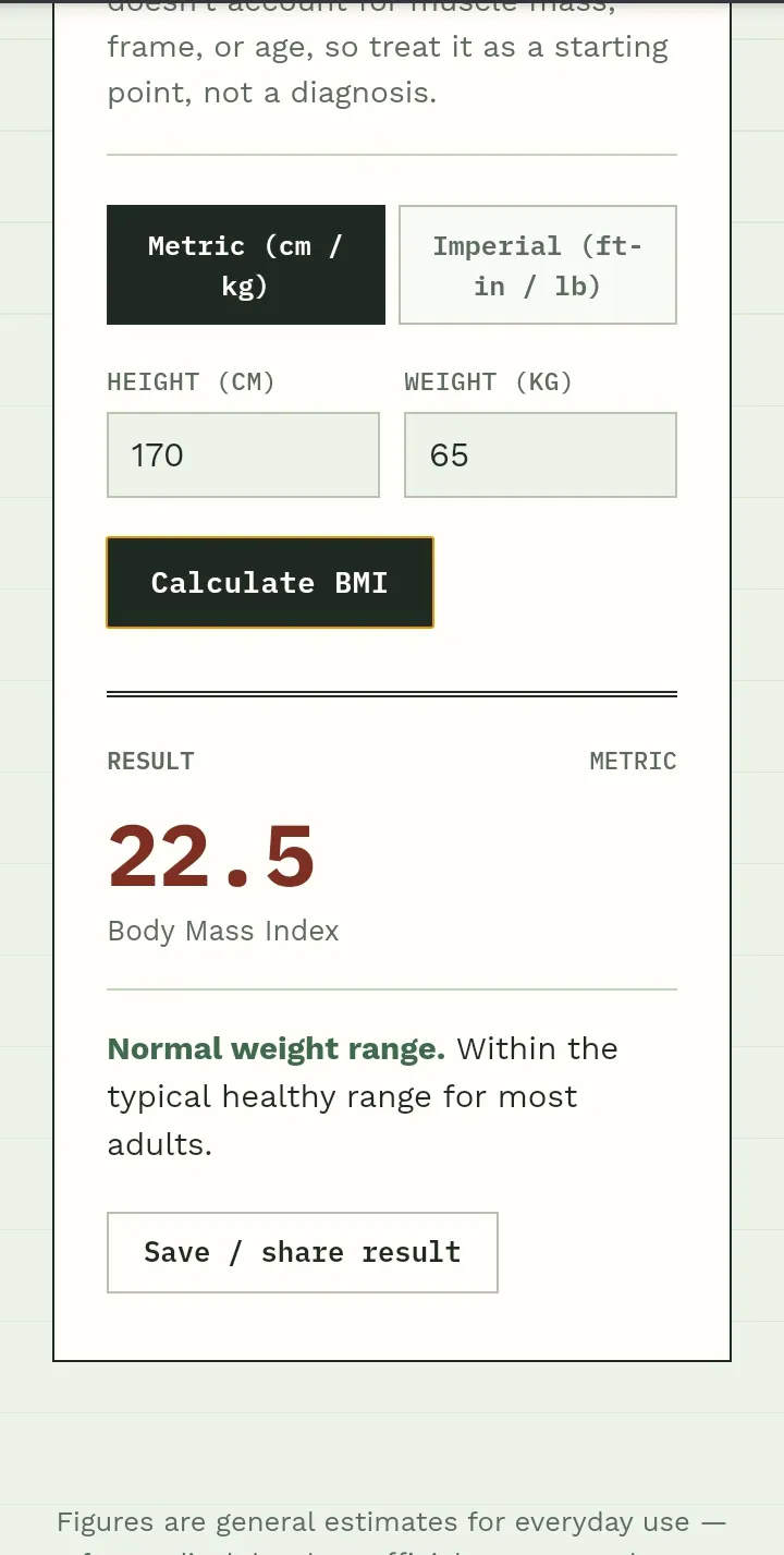 QuickCalc – Age, BMI & % Calculator gallery image