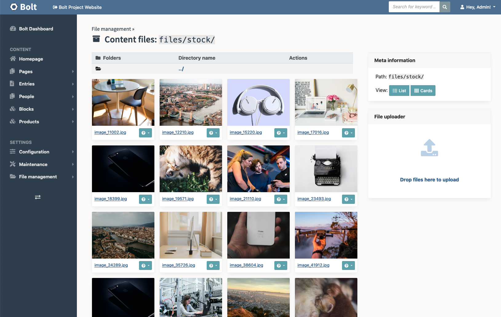 Bolt CMS gallery image