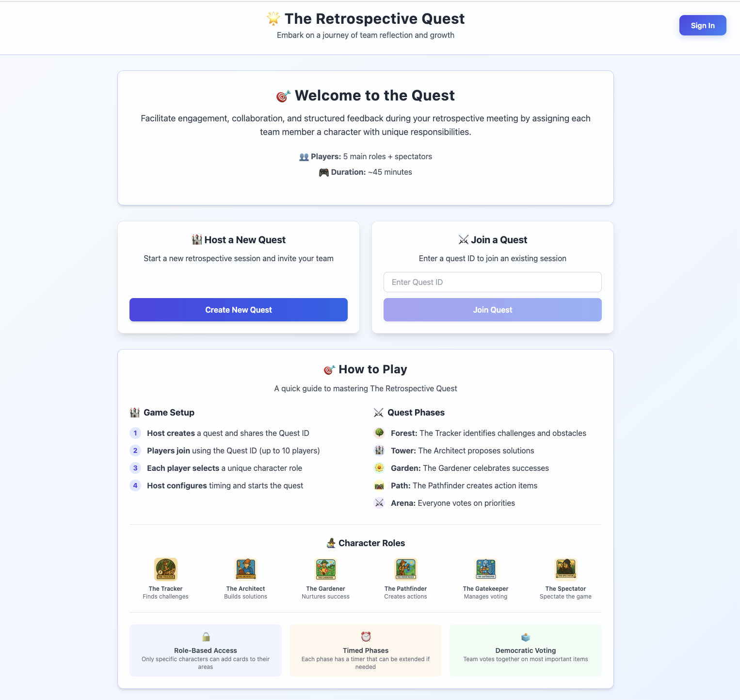 The Retrospective Quest gallery image