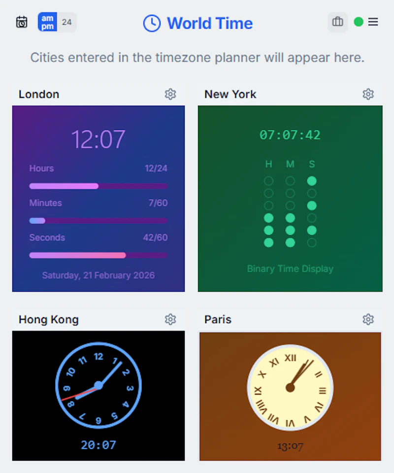 World Time Planner AI screenshot 3