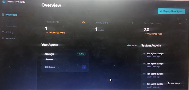 Agent Factory screenshot 2