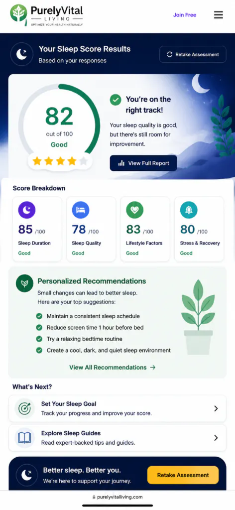 PVL Sleep Score Calculator gallery image