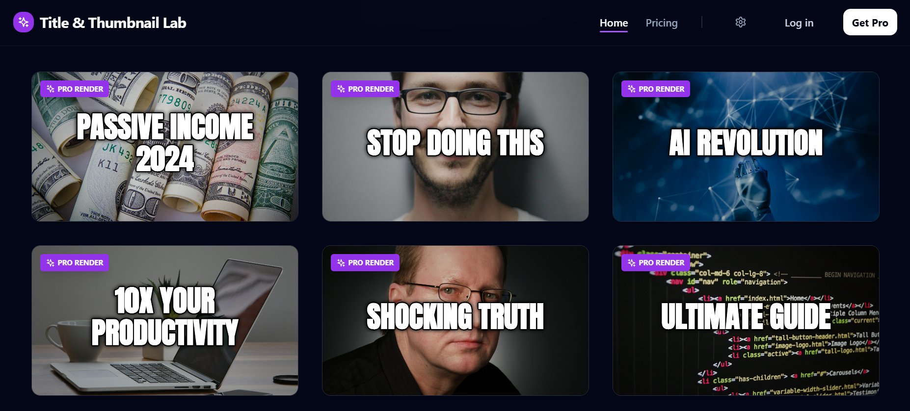 Title & Thumbnail Lab gallery image