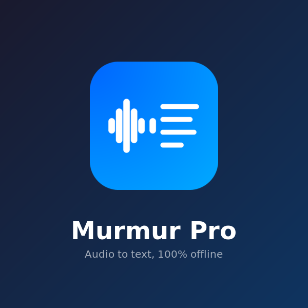 Murmur - Product Hunt launch logo and brand identity