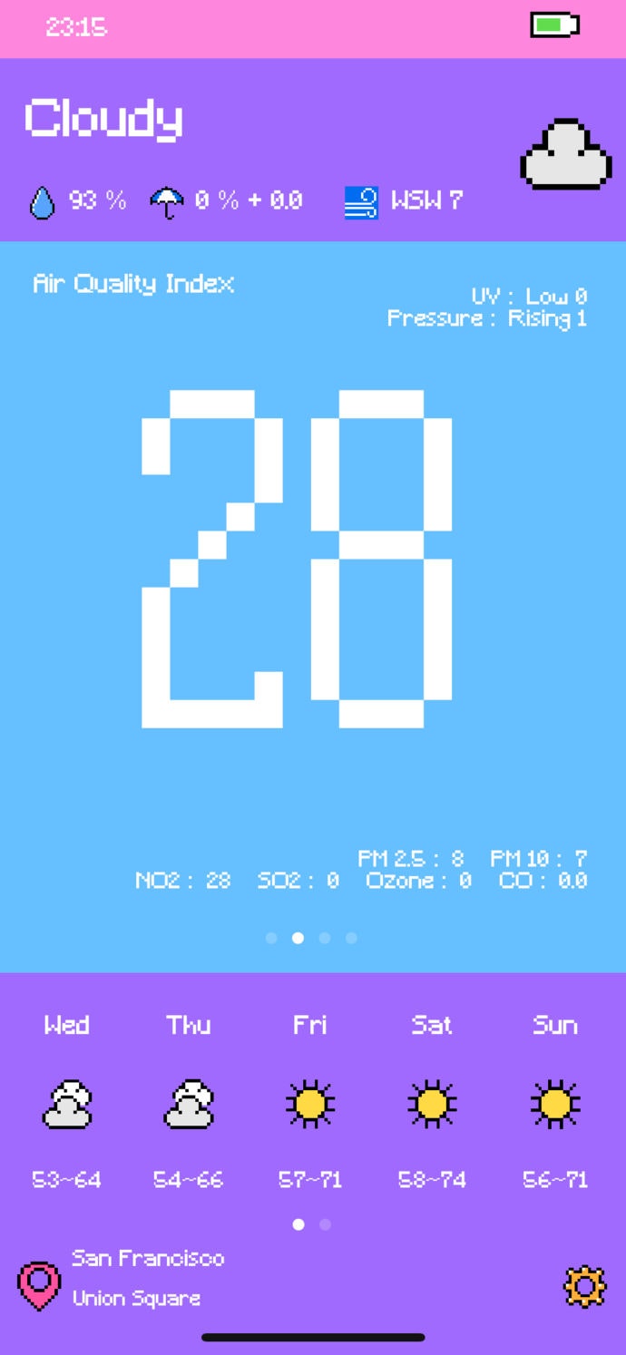 Pixel Weather Image