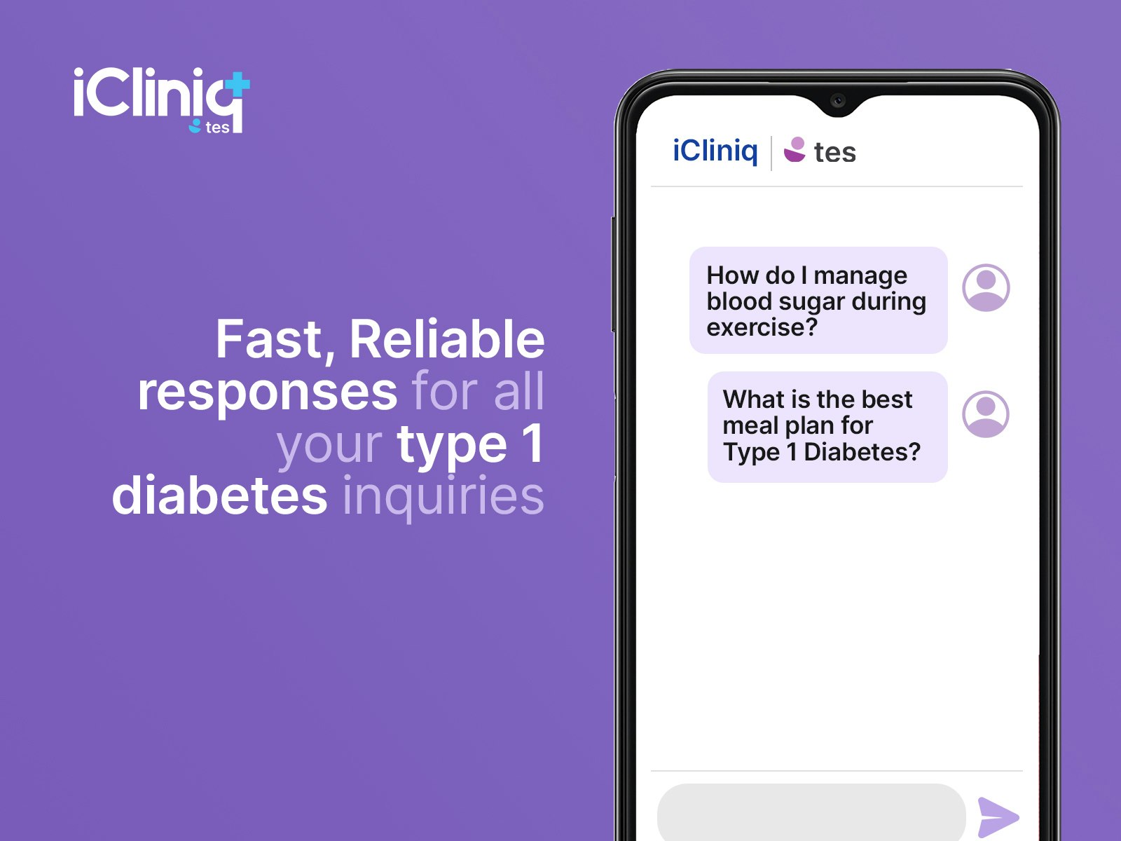 iCliniq Tes AI Assistant-Type 1 Diabetes media 1