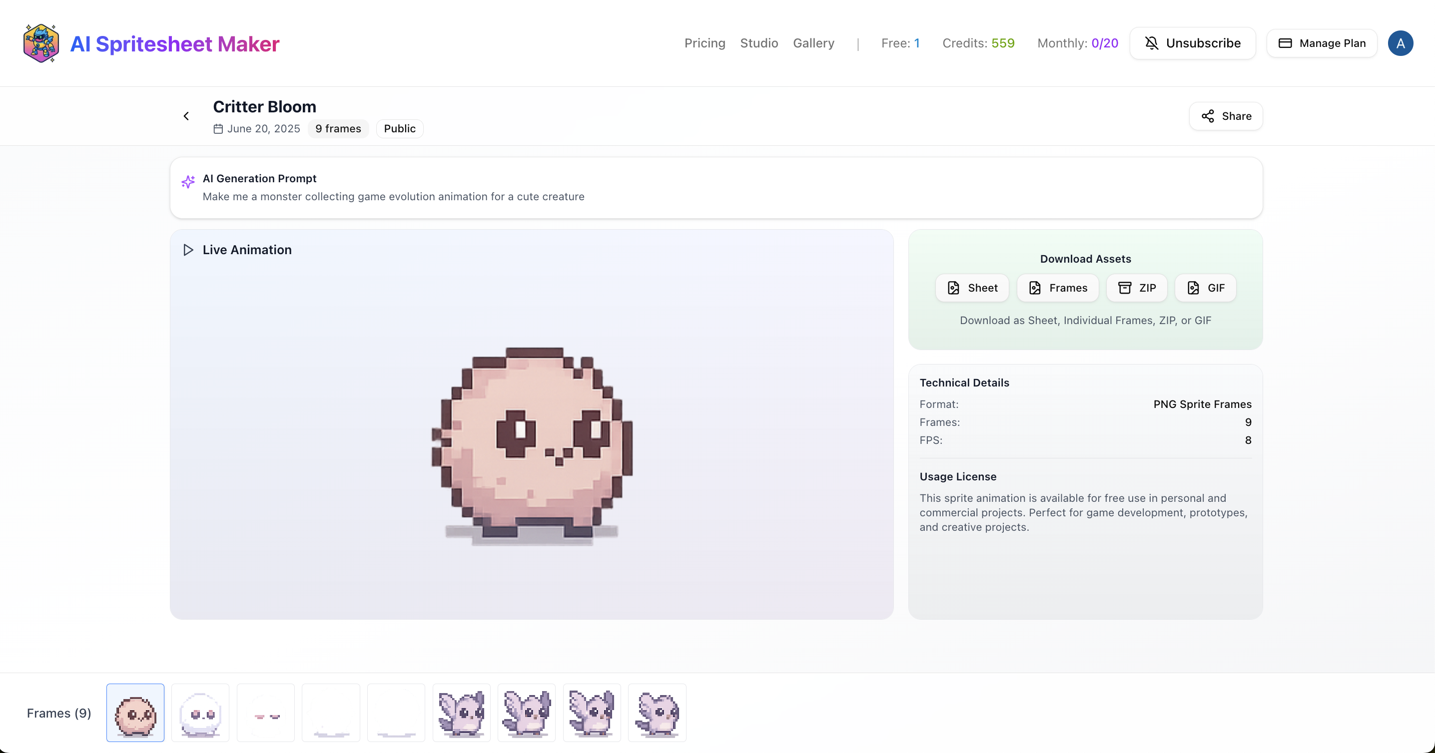 AI Spritesheet Maker Launch! media 4