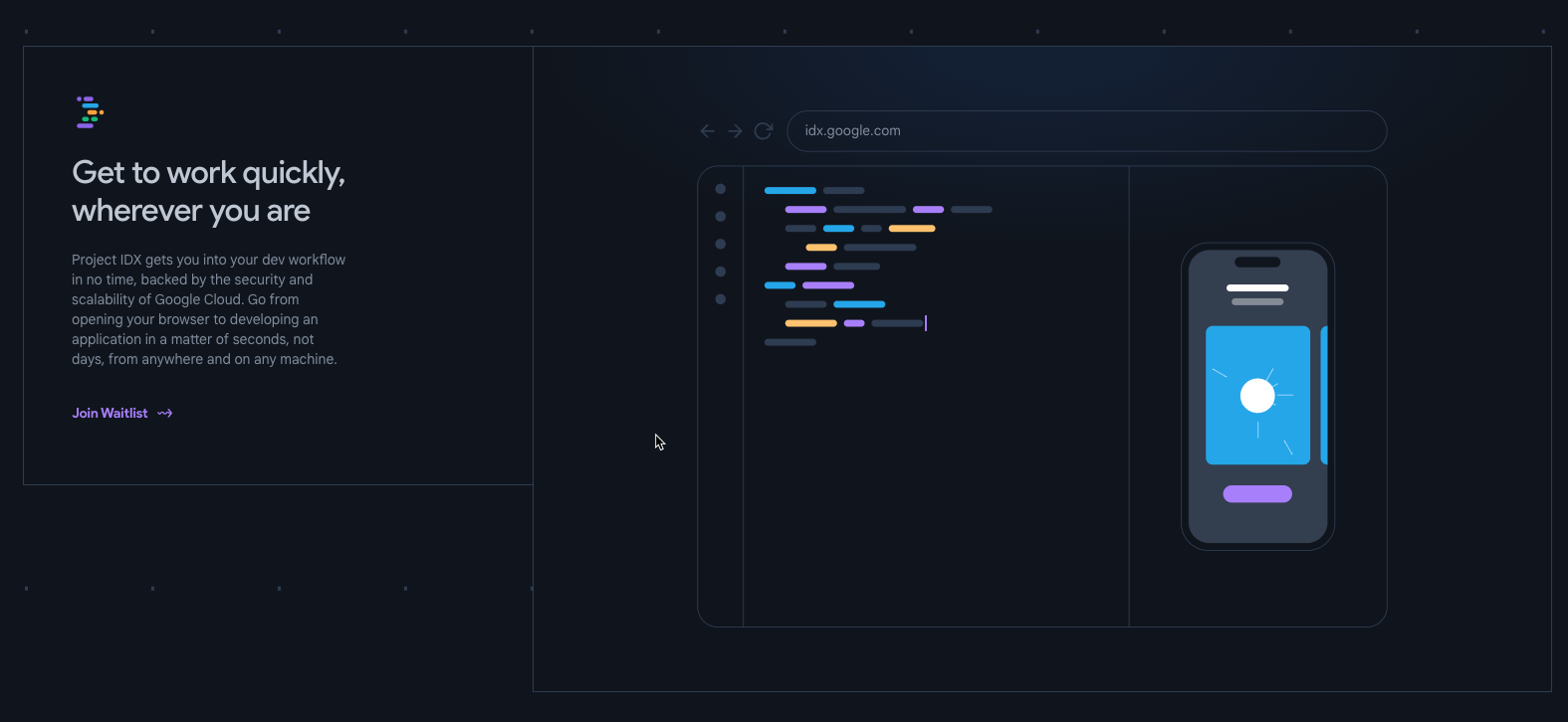 IDX.dev - 전체 풀 스택, 멀티 플랫폼 앱 개발 워크 플로 미디어 2