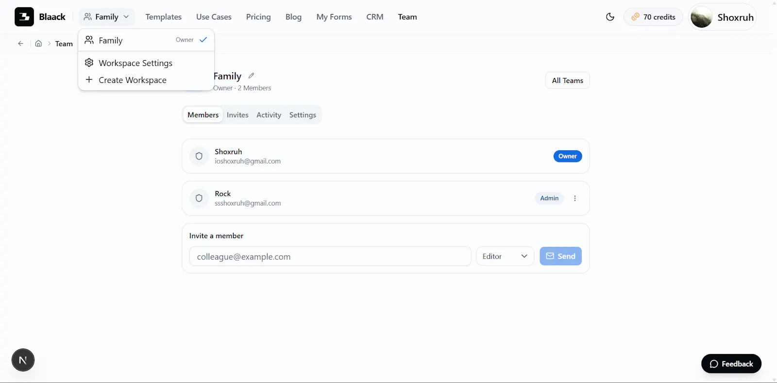 Blaack screenshot 2
