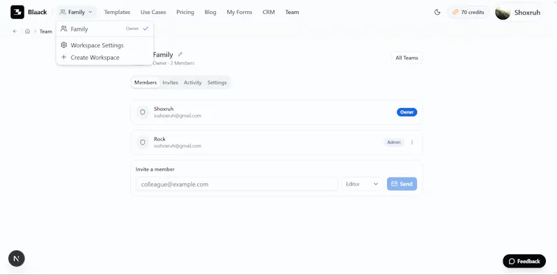 Blaack screenshot 2