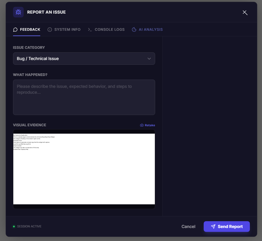 Universal Bug Reporter gallery image
