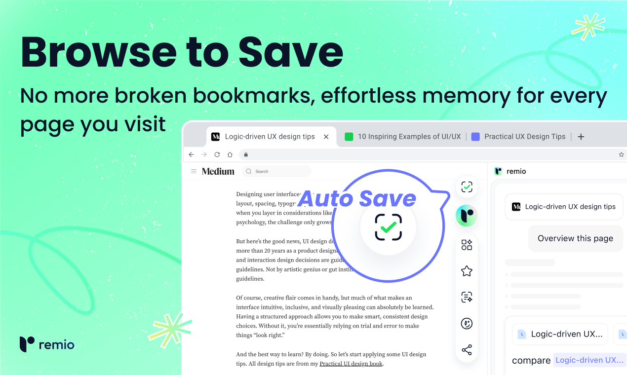 remio 2.0 - Screenshot 3 showing product features and functionality