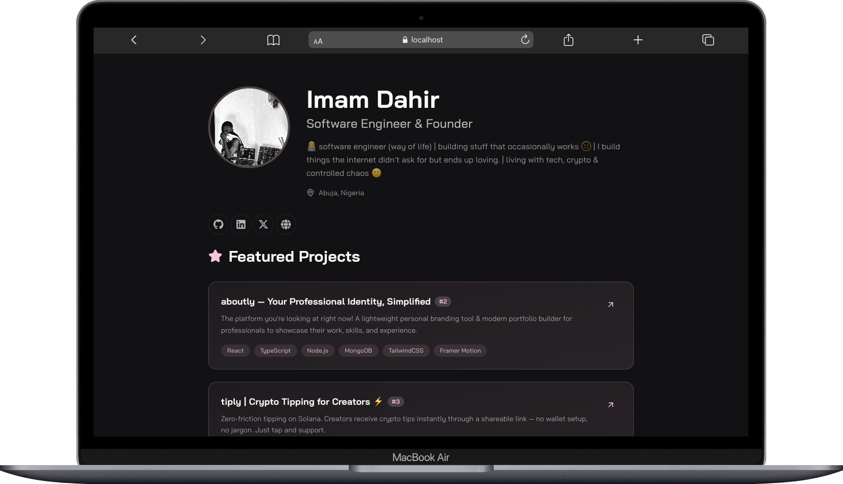 aboutly - Screenshot 4 showing product features and functionality