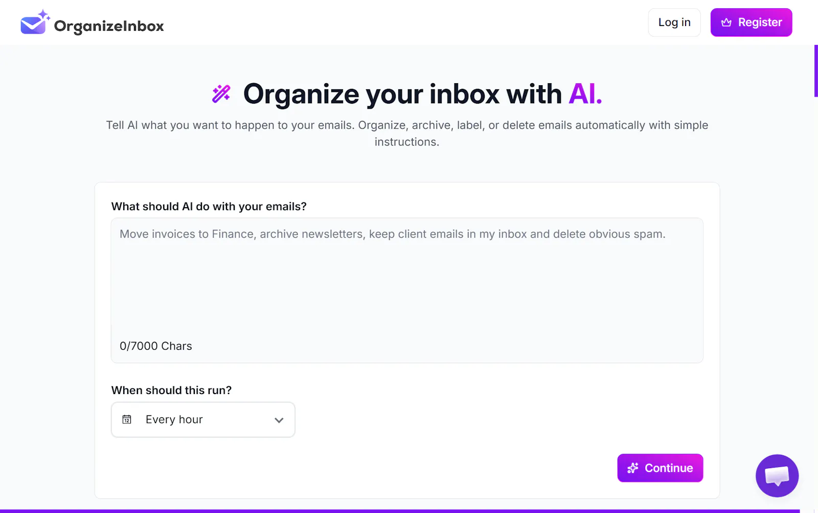 OrganizeInbox.email screenshot 1