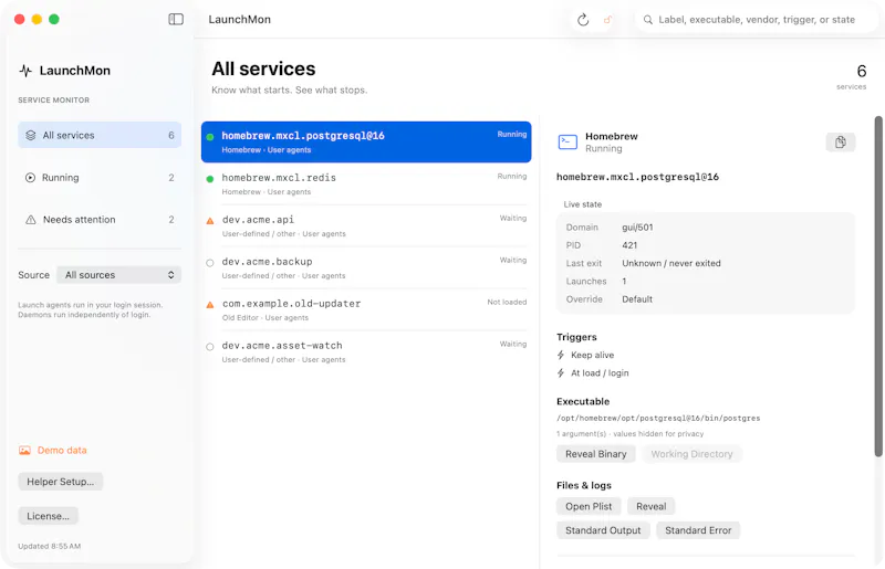 LaunchMon screenshot 2