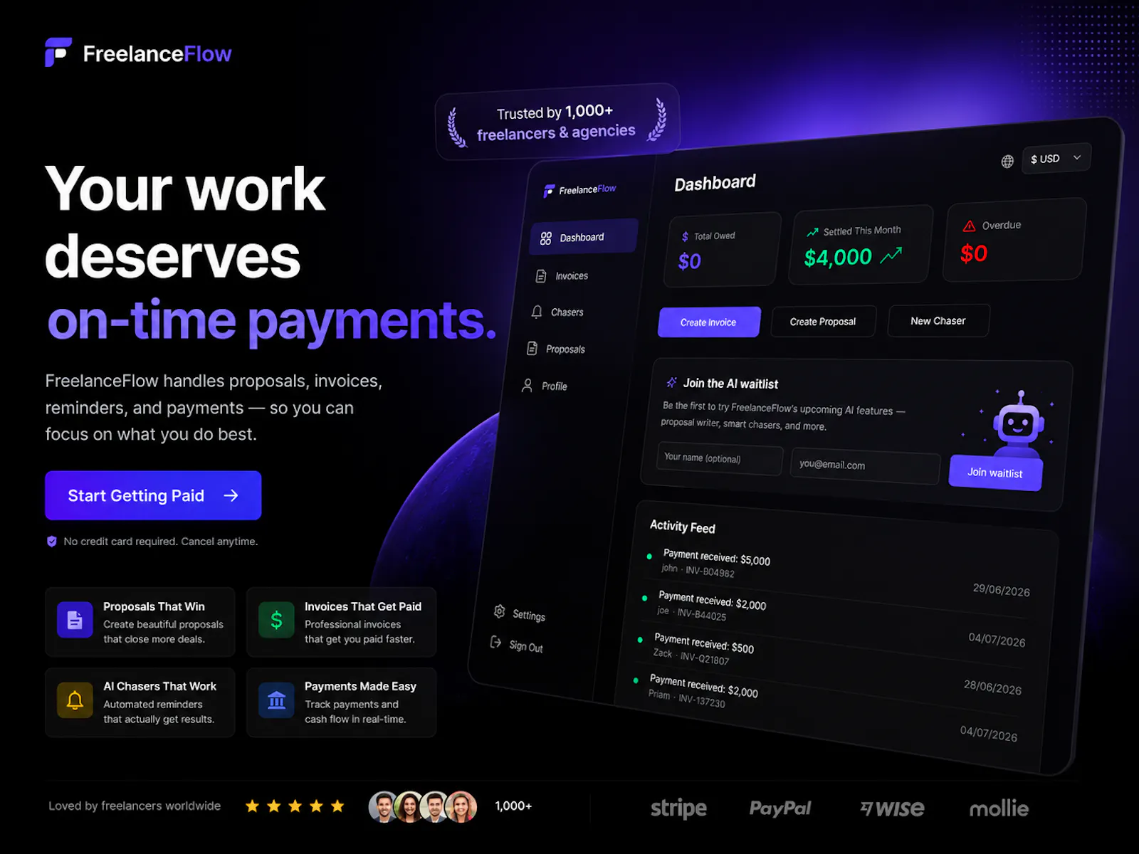 FreelanceFlow — From Client to Paid screenshot 5