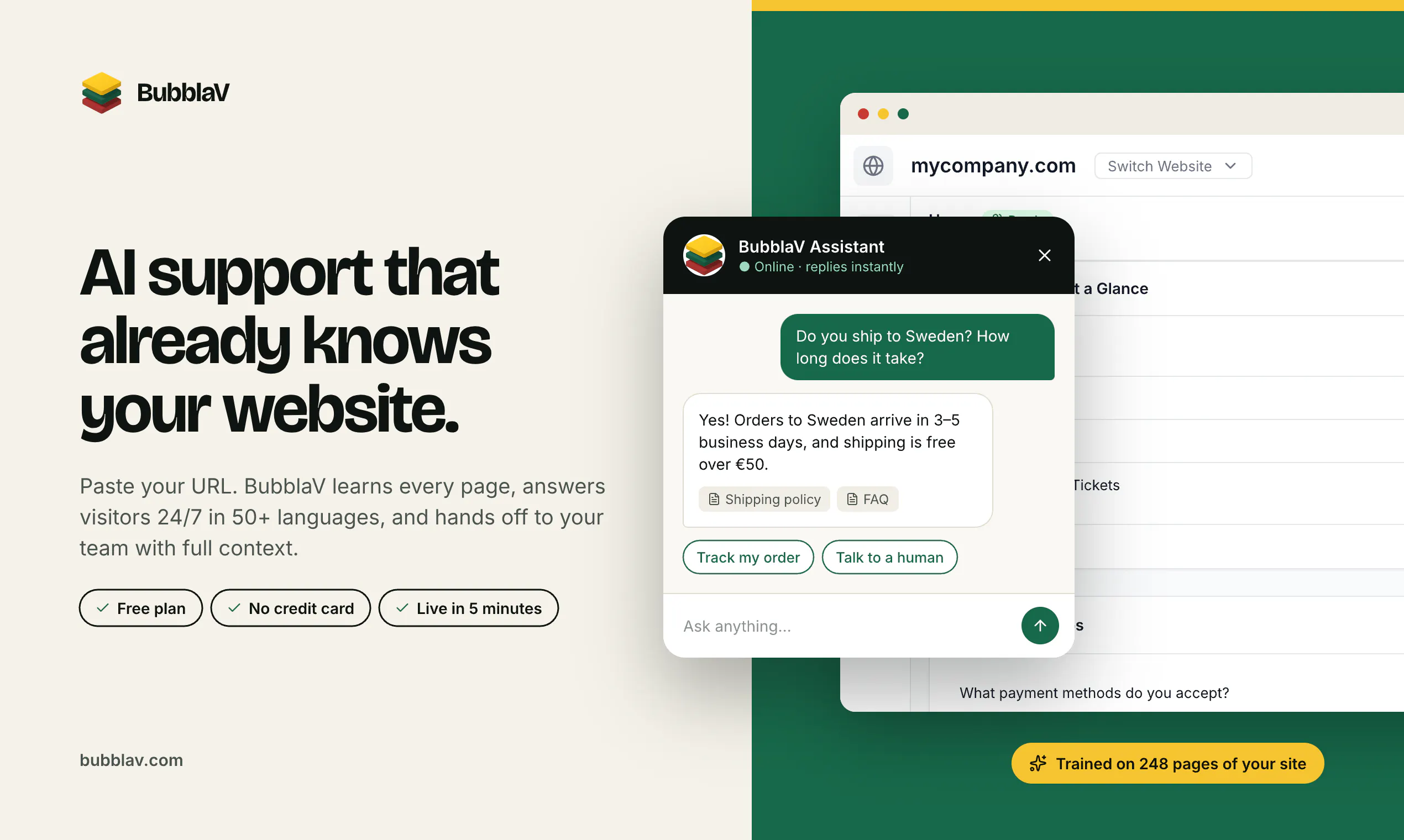 BubblaV AI Chatbot gallery image