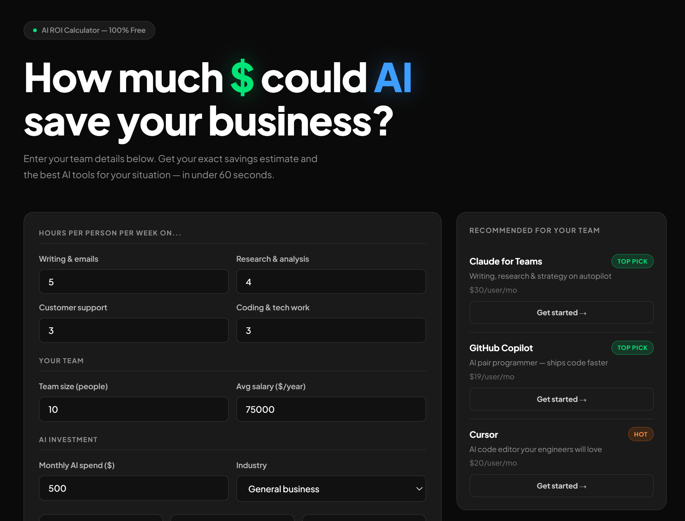 Automate Profit AI - Calculate AI ROI gallery image