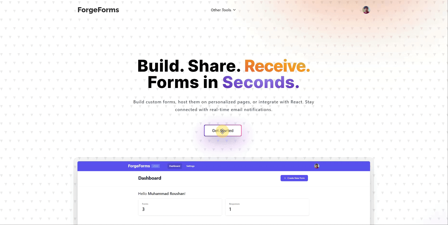 startuptile ForgeForms-Build and deploy personalized forms in seconds