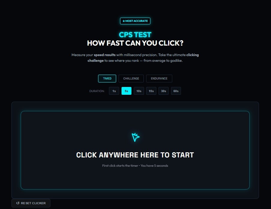 CPS Test — Click Speed Test gallery image