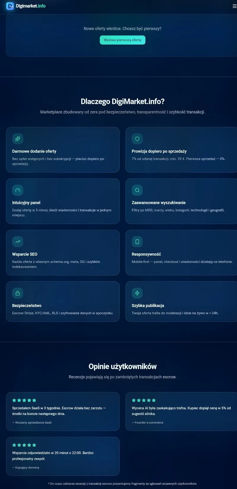 Digimarket.info screenshot 2