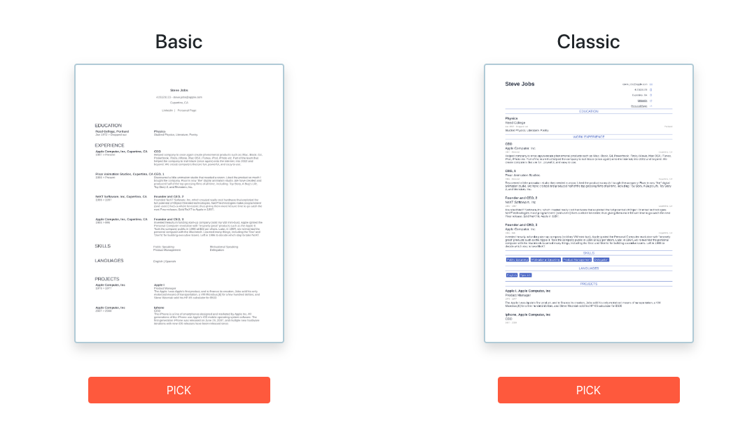101Resume gallery image