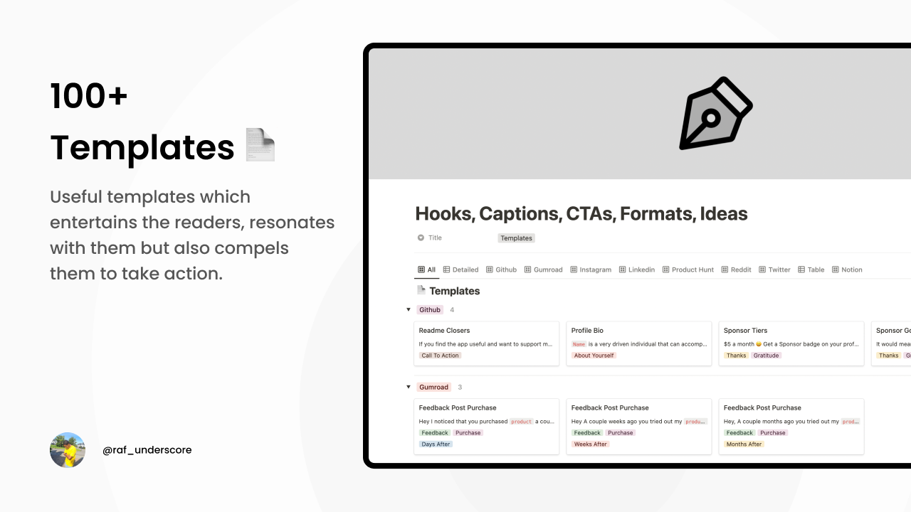 Indie Entrepreneur Toolkit for Notion gallery image