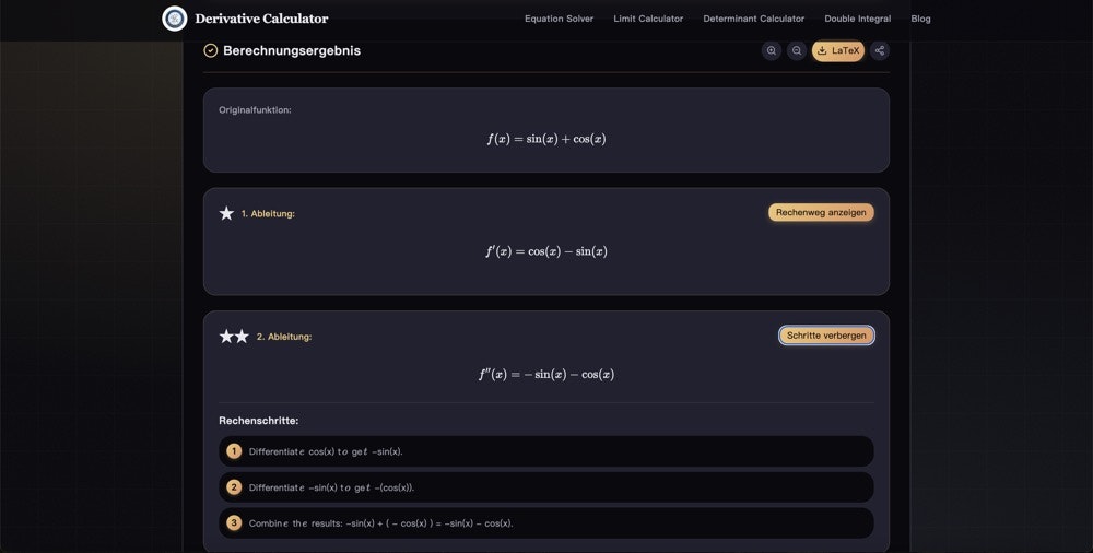 Derivative Calculator gallery image