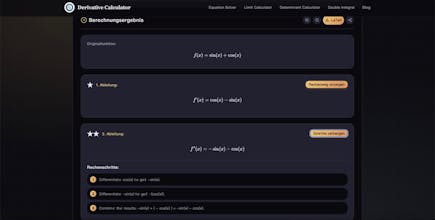 Derivative Calculator gallery image
