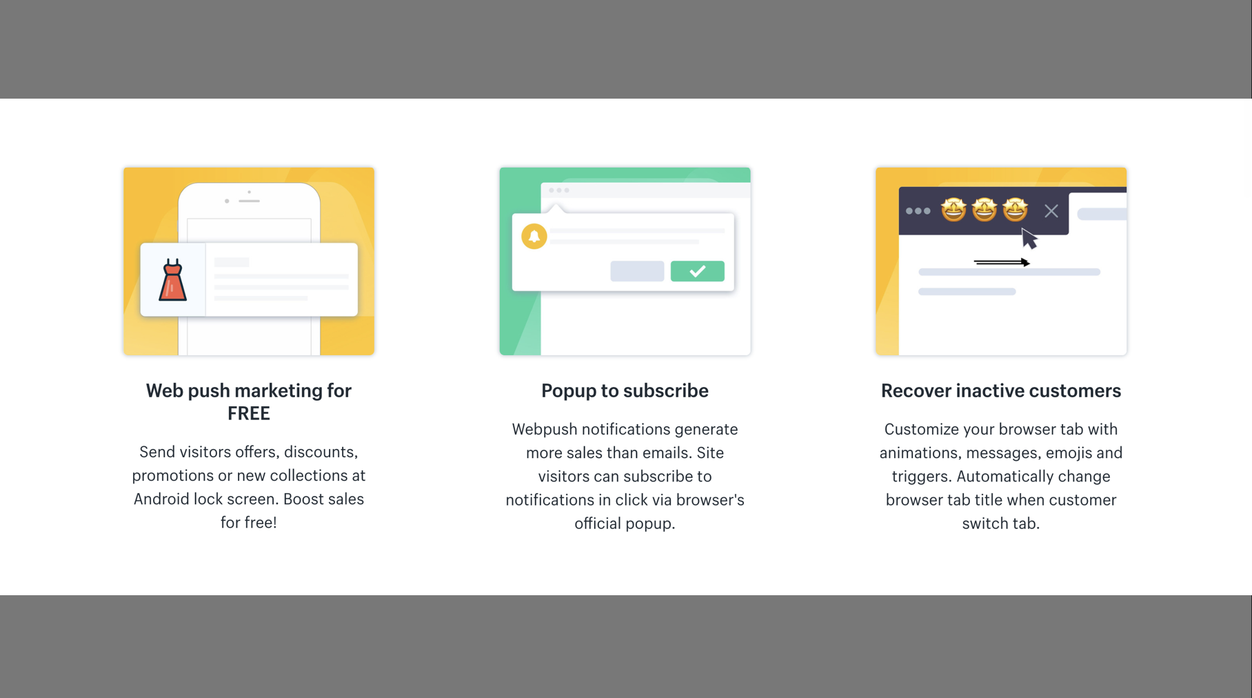 Shopify FREE Web Push Messages & Popups gallery image