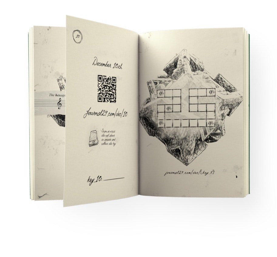 وسائط Journal 29 Advent Calendar - لعبة الهروب في كتاب من منشئ المجلة 29 3