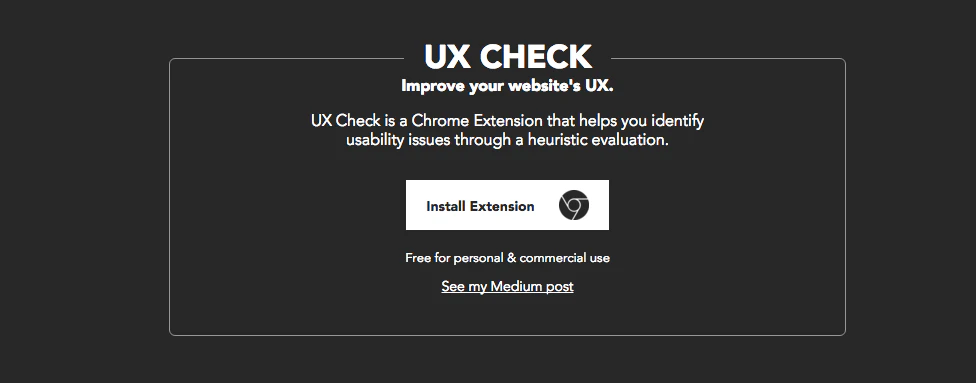 UX Check