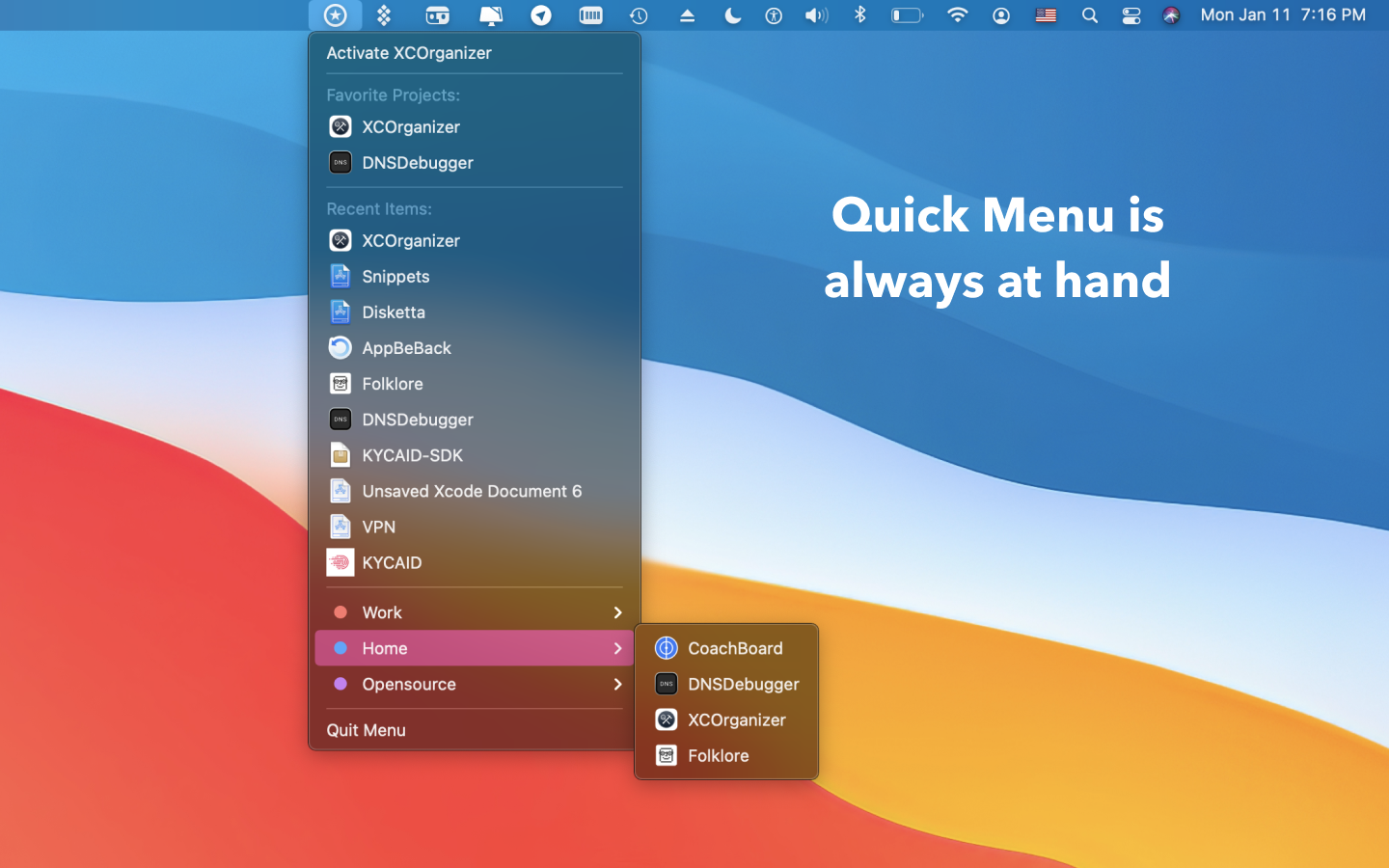 XCOrganizer gallery image