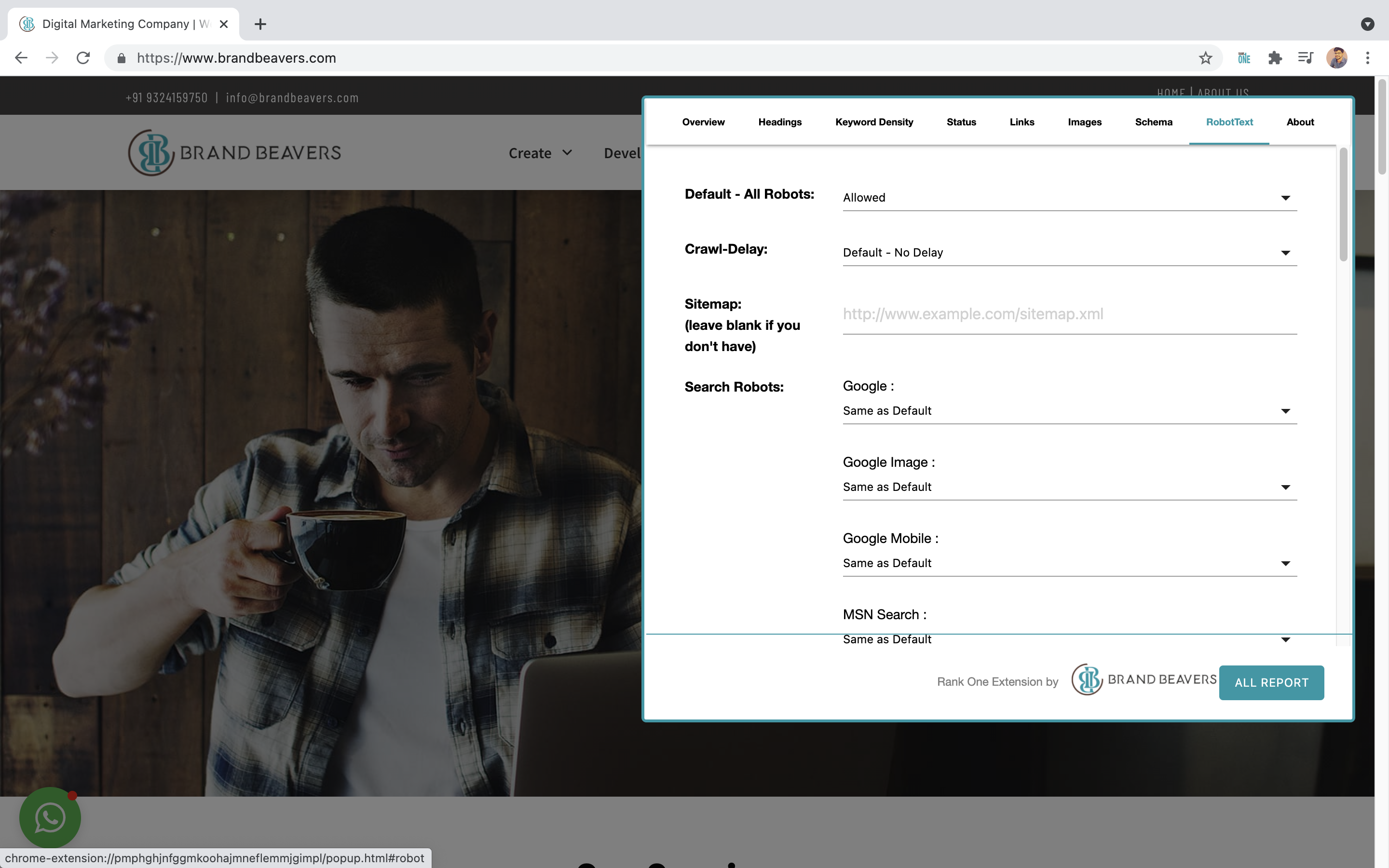 Rank One: On-Page SEO extension gallery image