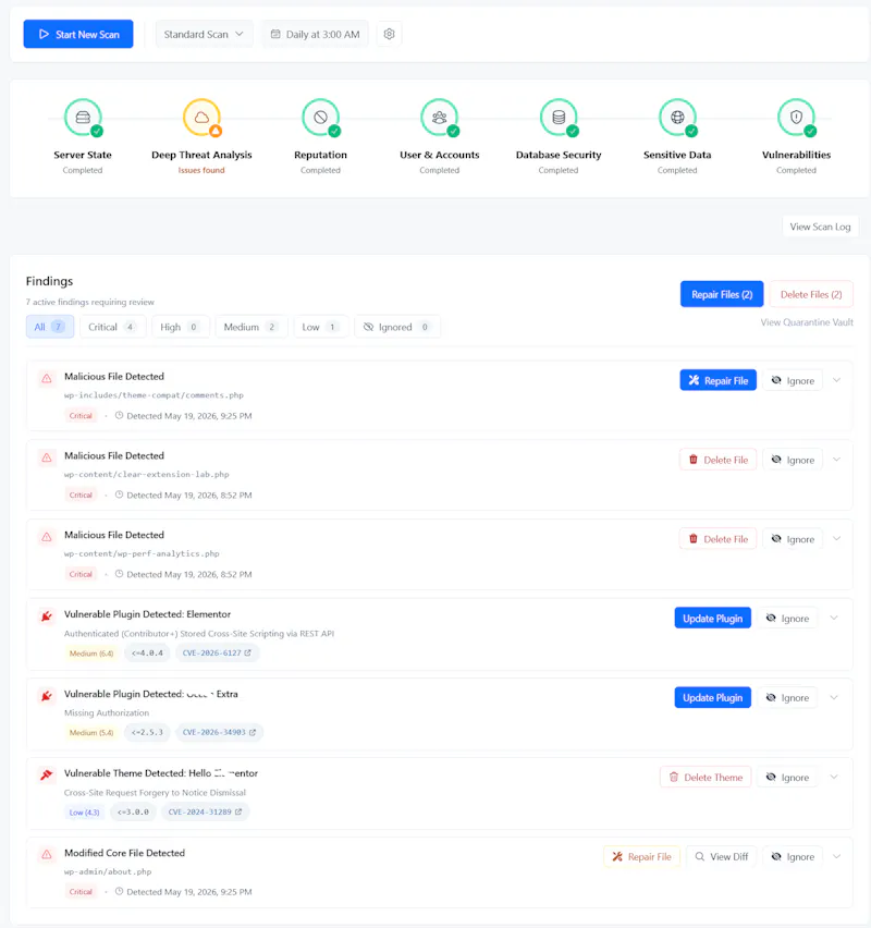 SiteFort – Modern WordPress Security screenshot 1