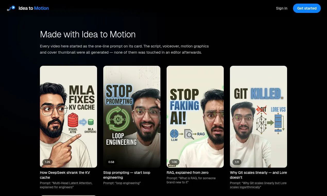 Idea to Motion gallery image