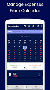 Simple Budget - Screenshot 2 showing product features and functionality