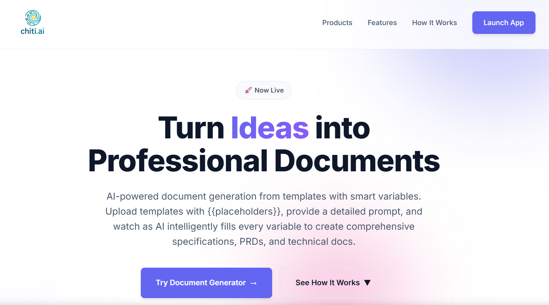 Chiti.ai - Screenshot 2 showing product features and functionality