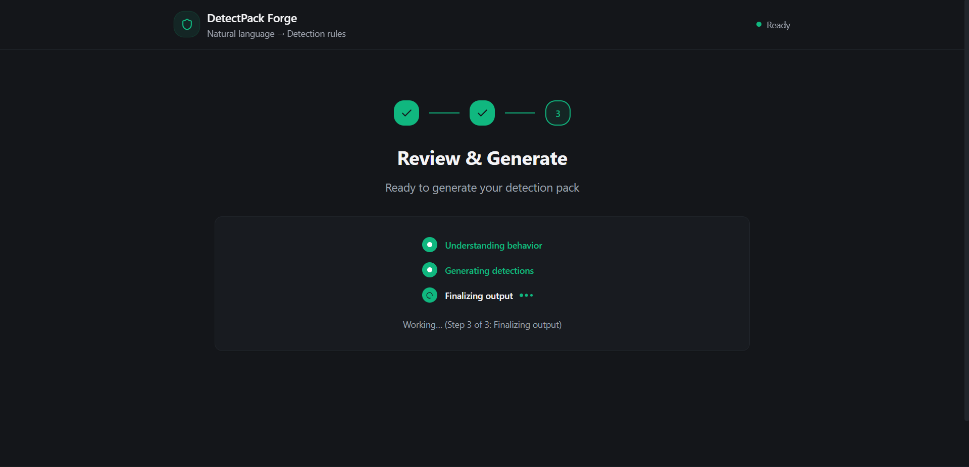 DetectPack Forge - あなたの言葉をルールメーカーに変えてください。メディア5