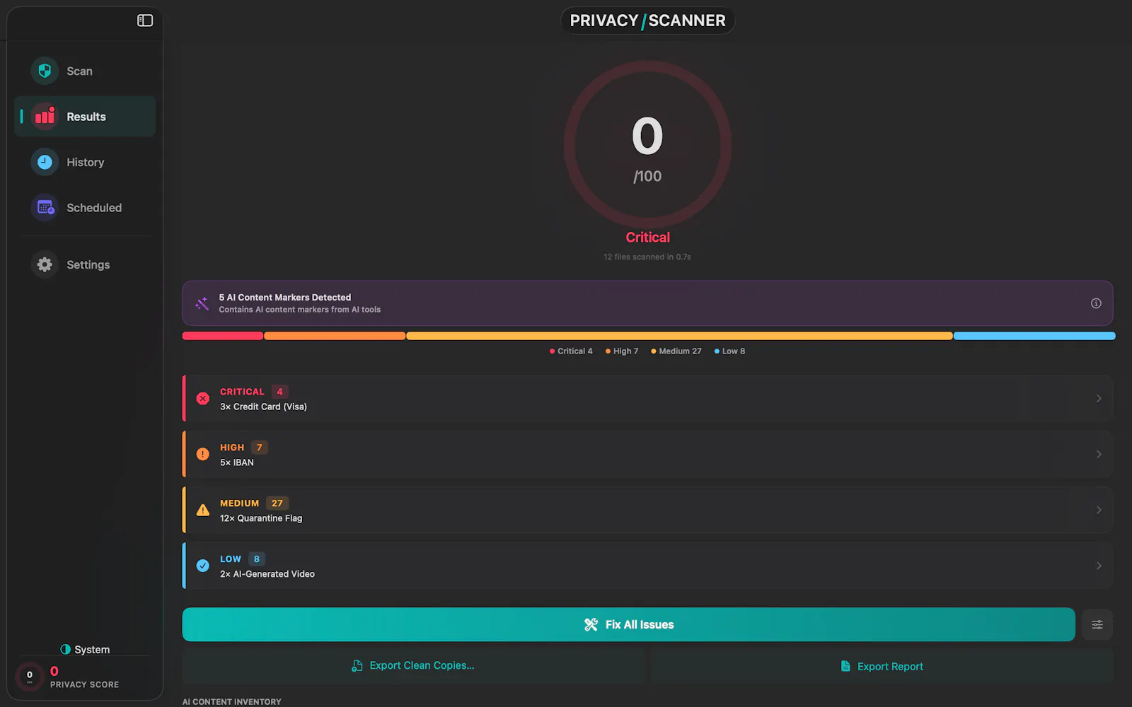 Privacy Scanner screenshot 2