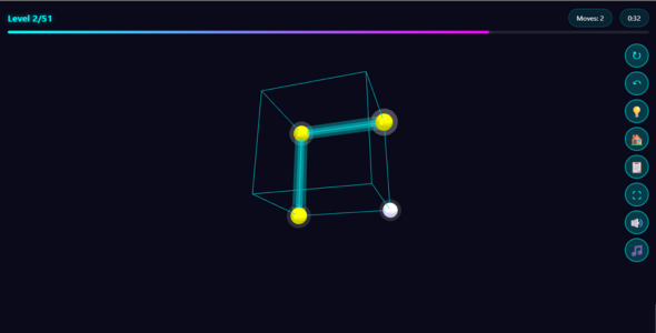 One Stroke 3D – HTML5 Puzzle Game  gallery image