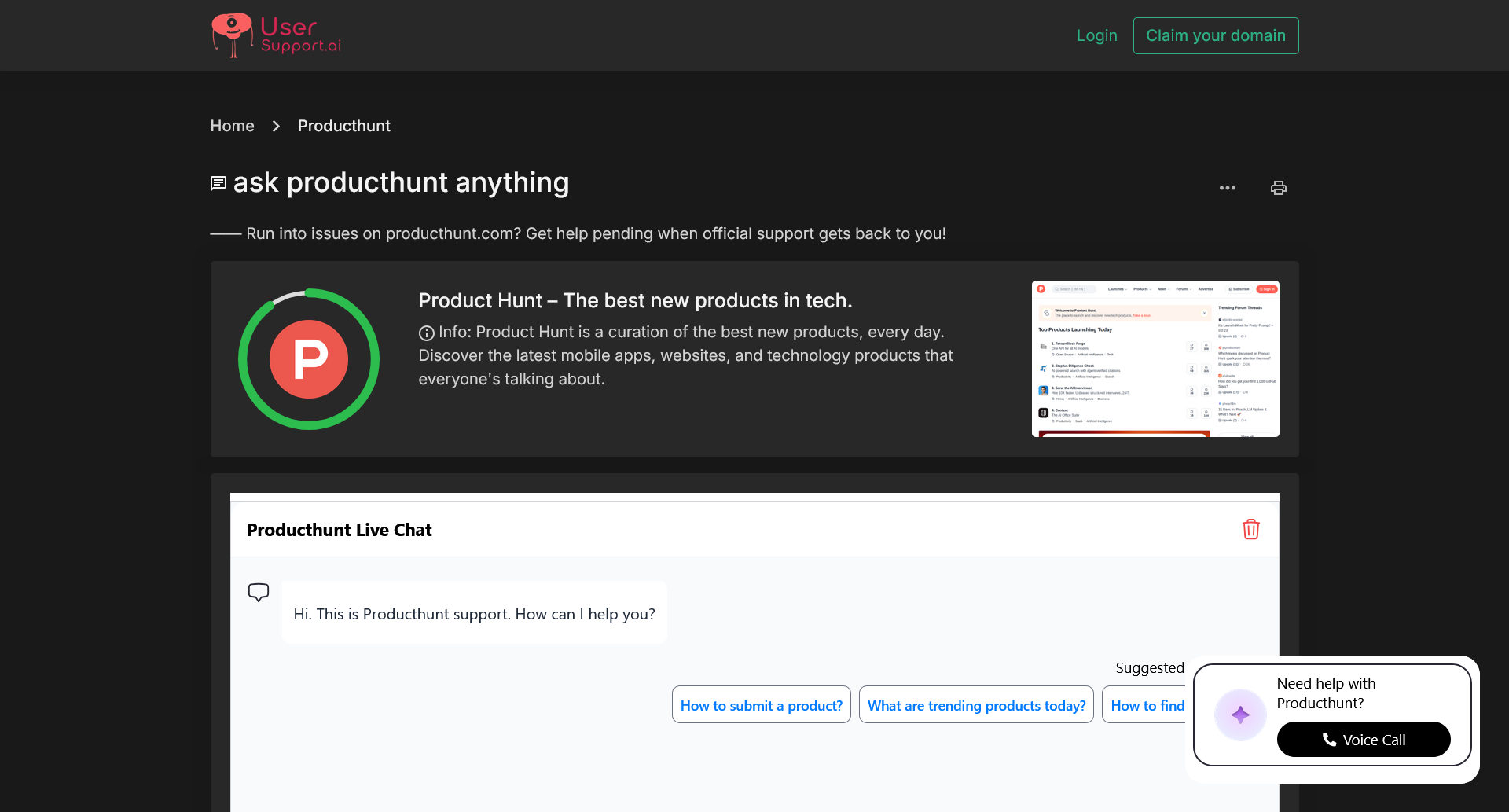 UserSupport.ai - The free helpdesk of the internet media 6