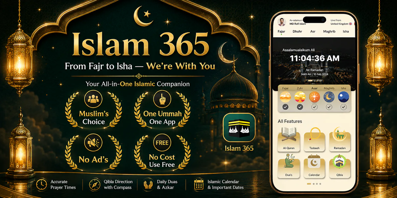 Islam365: Quran, Dua & Prayer screenshot 3
